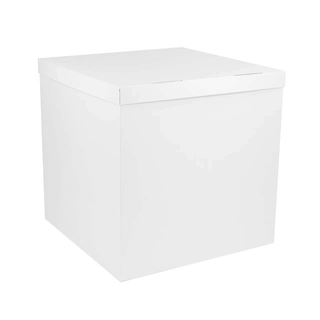 Коробка-сюрприз для шаров "Белая" (70х70х70)