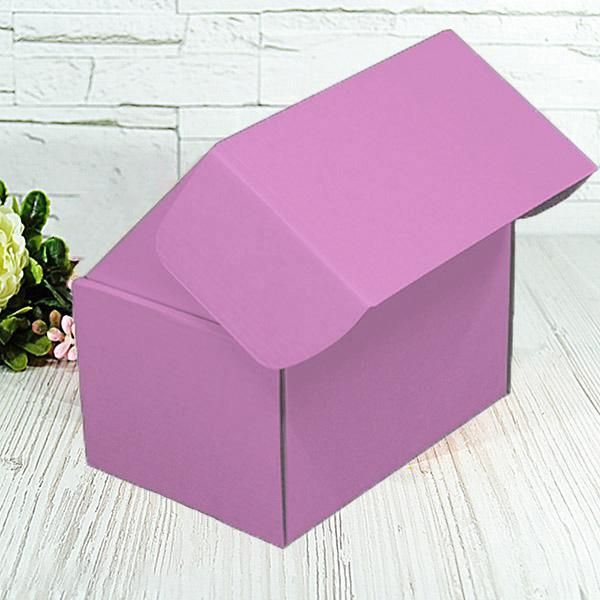 Подарункова коробка самозбірна маленька "Рожева" (16х11х10)