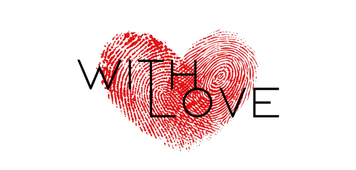 Конверт для денег "With Love отпечаток"