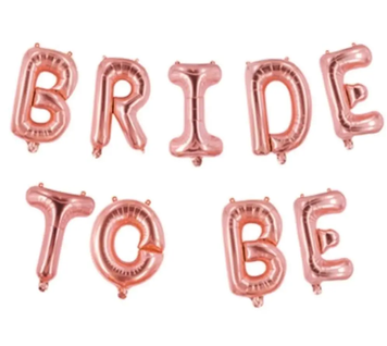 Фольгована фігура надпись "Bride to be" (рожеве золото) Китай