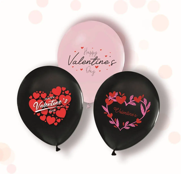 Воздушные шарики "Valentines day ассорти" (ТМ "Твоя Забава") (50 шт) 03106