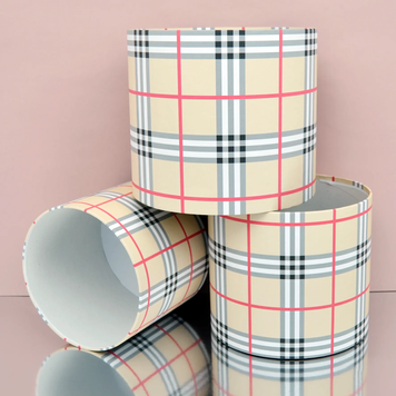 Капелюшна коробка Клітинка Burberry (Маленька D16)