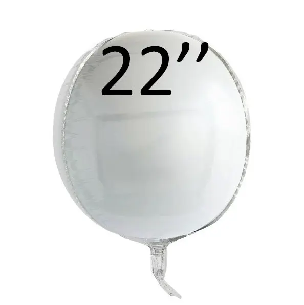 Фольга 3D сфера білий (22") Китай