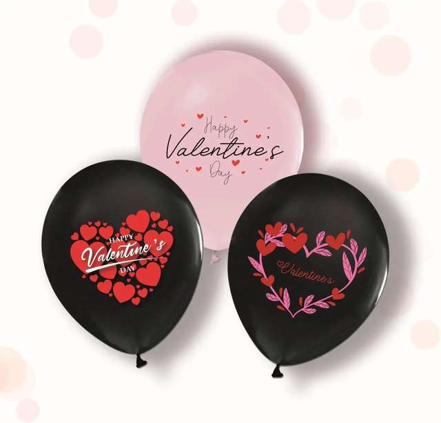 Воздушные шарики "Valentines day ассорти" (ТМ "Твоя Забава") (50 шт)