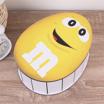 Декоративная коробка овальная "M&M'S желтый"