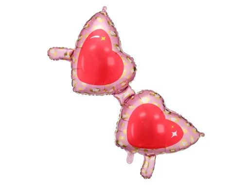 Фольгированная фигура Очки сердца Partydeco