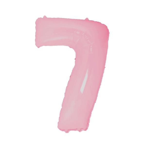 Фольга рожева пастель цифра 7 (Flexmetal) (в Інд.уп)