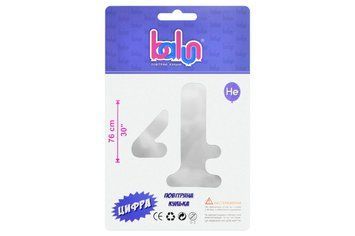 Цифра 4 "Balun" Срібна 30" (76см)
