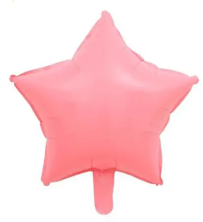 Фольга Китай зірка 18" Макарун рожевий