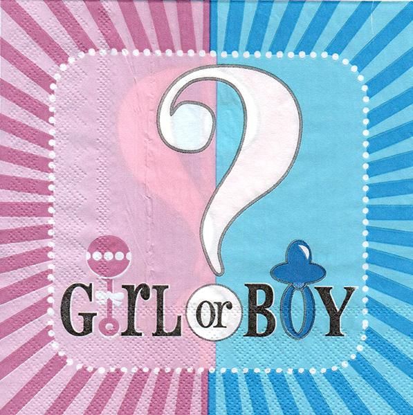 Салфетки "Boy or Girl" (33х33) (15 штук)