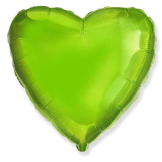 Фольга Flexmetal сердце 18" светло-зеленое
