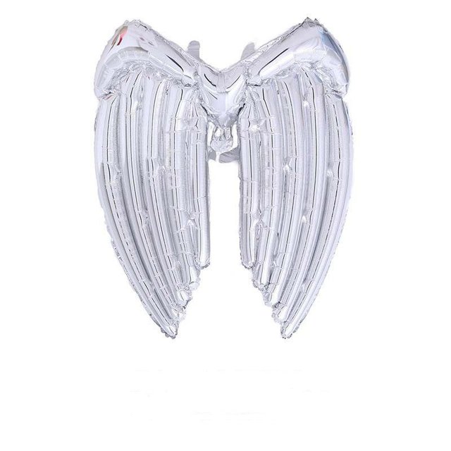 Фольгированная фигура Крылья ангела Серебряные (Китай) (в инд. упаковке)