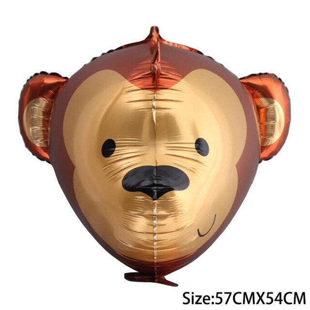 Фольгована фігура "Голова мавпи коричнева" 57х54" Китай