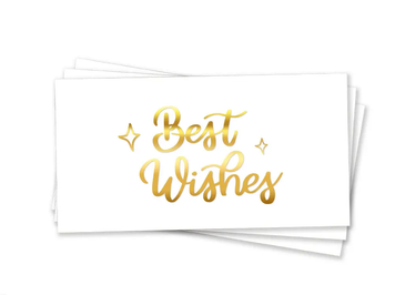 Конверт для грошей "Best Wishes Золоте Тиснення"