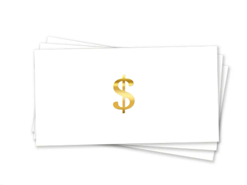 Конверт для денег "Доллар Золото"