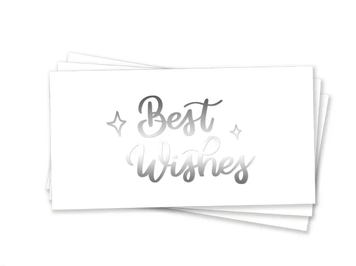 Конверт для грошей "Best Wishes Срібне Тиснення"