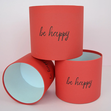 Капелюшна коробка be happy (Середня D18)