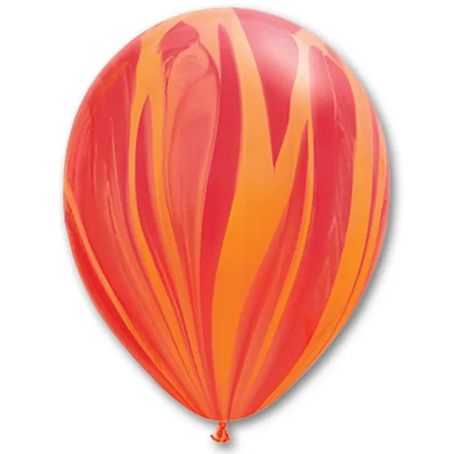 Воздушный шар Qualatex Агат красно-оранжевый 11"