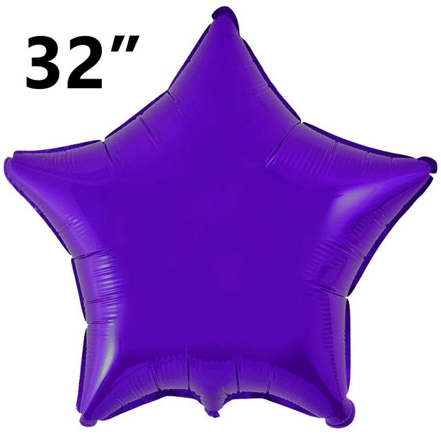 Фольга Flexmetal Зірка 32" Фіолетова