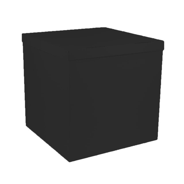 Коробка-сюрприз для шаров "Черная" (70х70х70)