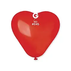Шары-сердца Gemar 6" CR6/45 (Красный) (100 шт)