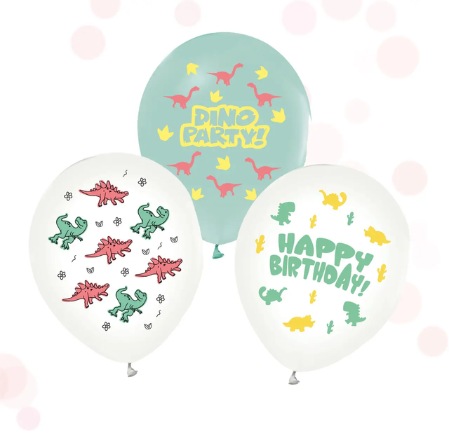 Воздушные шарики "Dino Party" (ТМ "Твоя Забава") (50 шт)