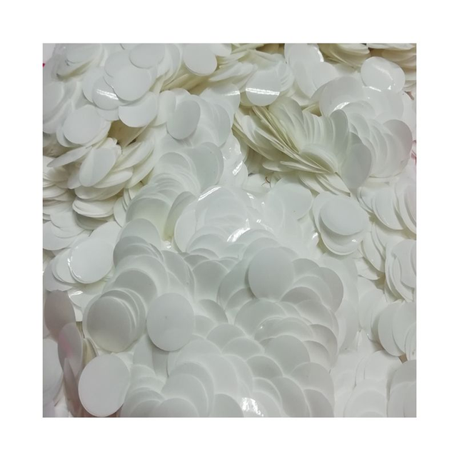 Конфетті коло 50 грамм білі 12 мм