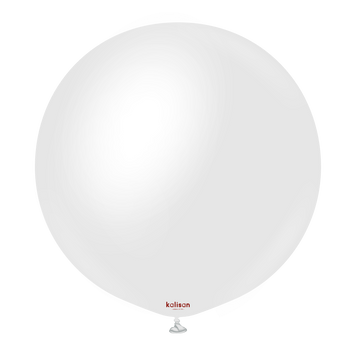 Шары Калисан 24" (Сатин Снежно-белый (Opaque Satin Snow White)) (1 шт)