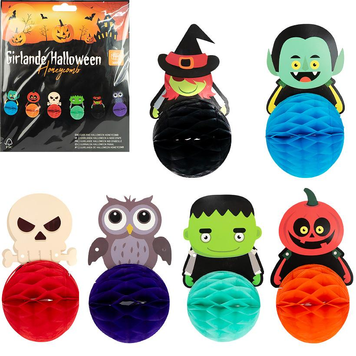Гірлянда об'ємна декор "Halloween" (6 шт) 300см HW-1