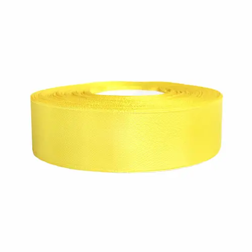 Атласная лента 100 ярдов 2,5 см (Желтая)