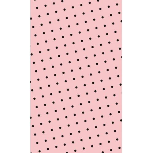 Подарунковий пакет "Чорні горохи на рожевому" 11х18х5 см
