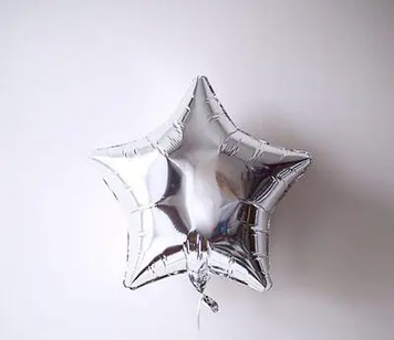 Фольга Китай Звезда 18" Серебро