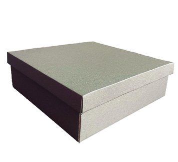 Подарочная коробка двусторонний картон "Крафтовая" (30х30х9)