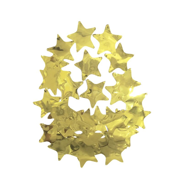 Конфетти Звезда 50 грамм маленькая золото металик 20 мм