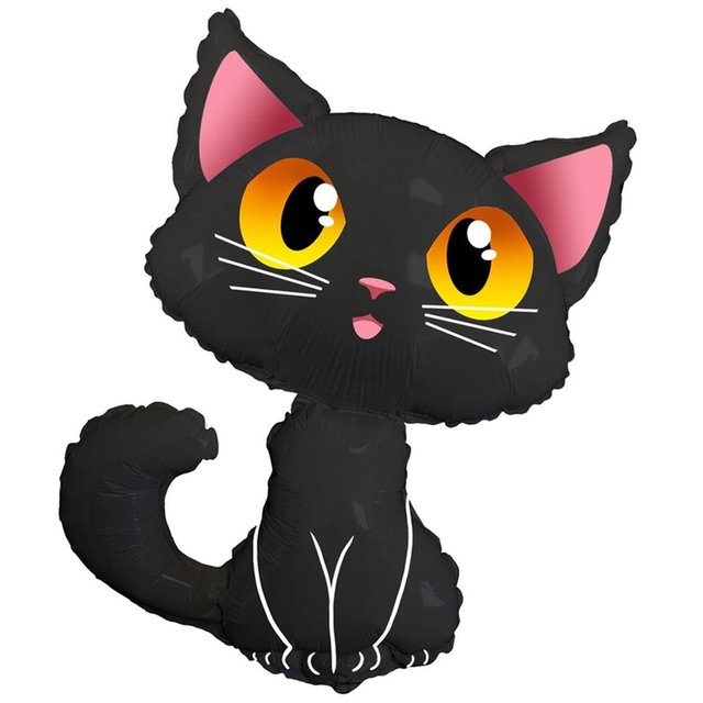 Фольга Flexmetal фигура большой черный кот (в Инд. уп.)