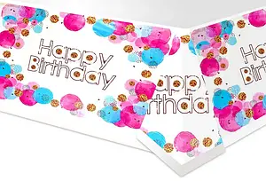 Дитяча скатертина на стіл "Happy birthday кульки" (180*110) 2814-0014