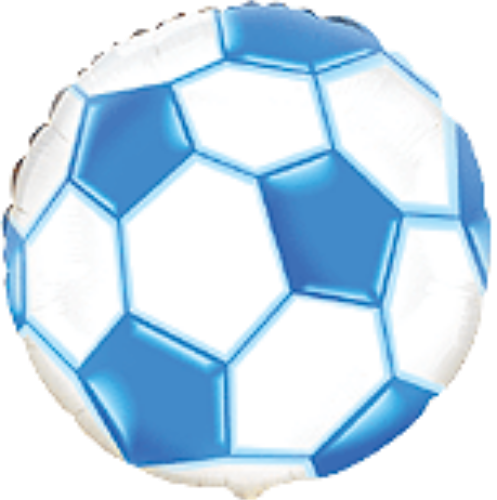 Фольга 18" Мяч футбольный синий Flexmetal