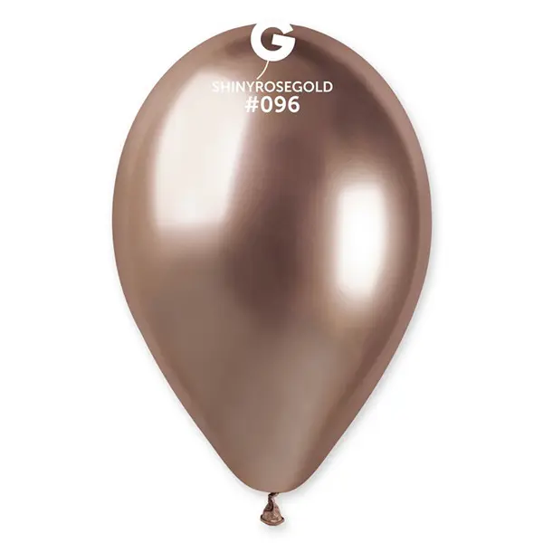 Шары Gemar 13" G120/96 (Хром розовое золото Shiny) (50 шт)