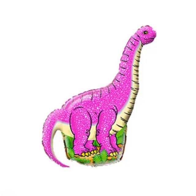 Фольгована фігура Динозавр 7 (рожевий) (Китай) (в індив. упаковці)