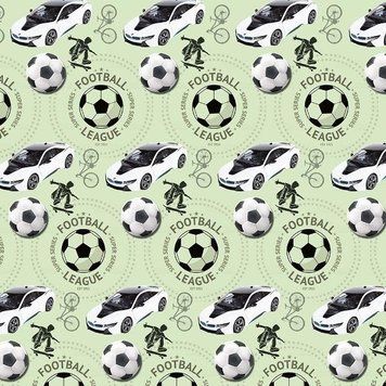 Пакувальний подарунковий папір "Footbol League" (15л)