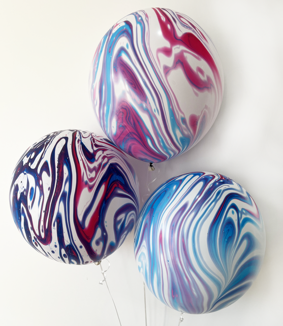Giant balloon 21" (Marble Reflect Pastel/Мрамор Пастель многоцветная) (1 ш)