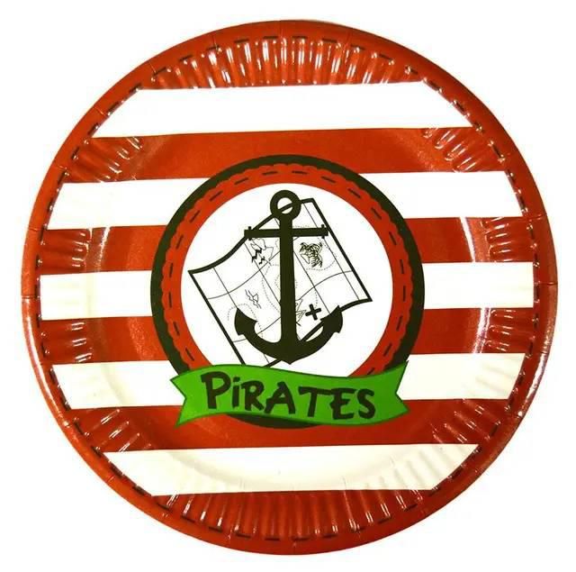Тарелки "Пираты 2" (18,0 см)(10шт-уп)