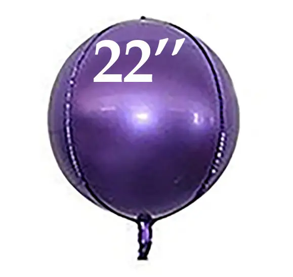 Фольга 3D сфера Темно-Фиолетовый (22") Китай