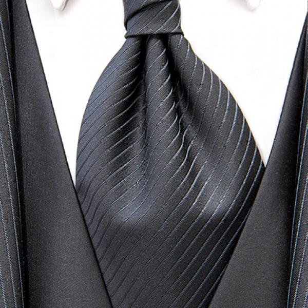 Подарунковий пакет "Краватка чорна чоловічий" 11х18х5 см