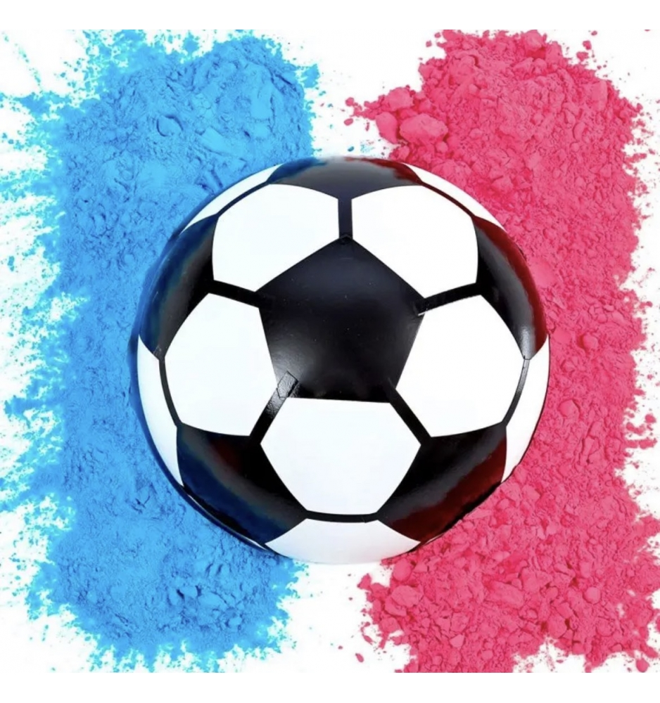 М'яч футбольний для гендерної вечірки (колір на вибір)
