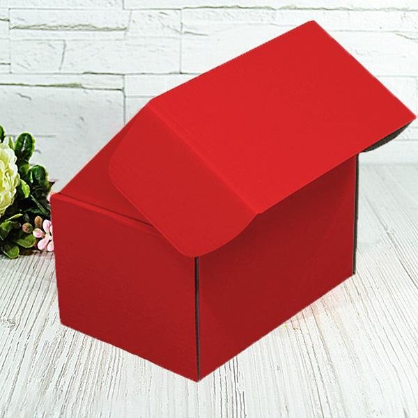 Подарункова коробка самозбірна маленька "Червона" (16х11х10)