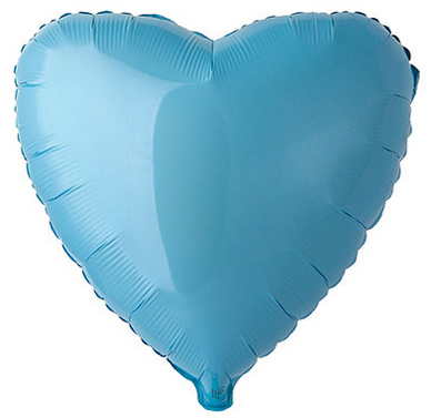 Фольга Flexmetal серце 18" блакитне пастель