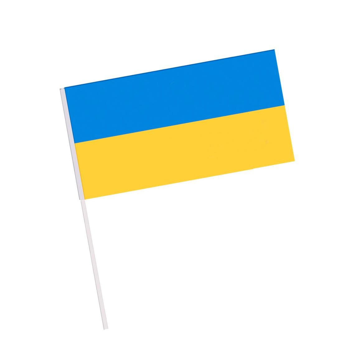 Флажок Украины (двусторонний 9,5*21 см)