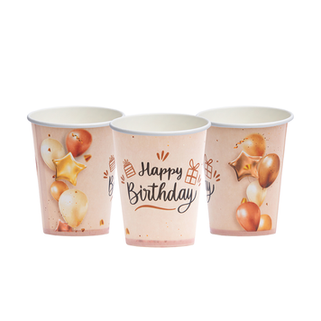 Стаканчики "Happy Birthday кульки" (10шт-уп)