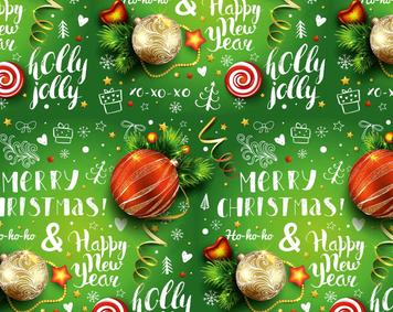 Пакувальний подарунковий папір "Merry Christmas" (25л)